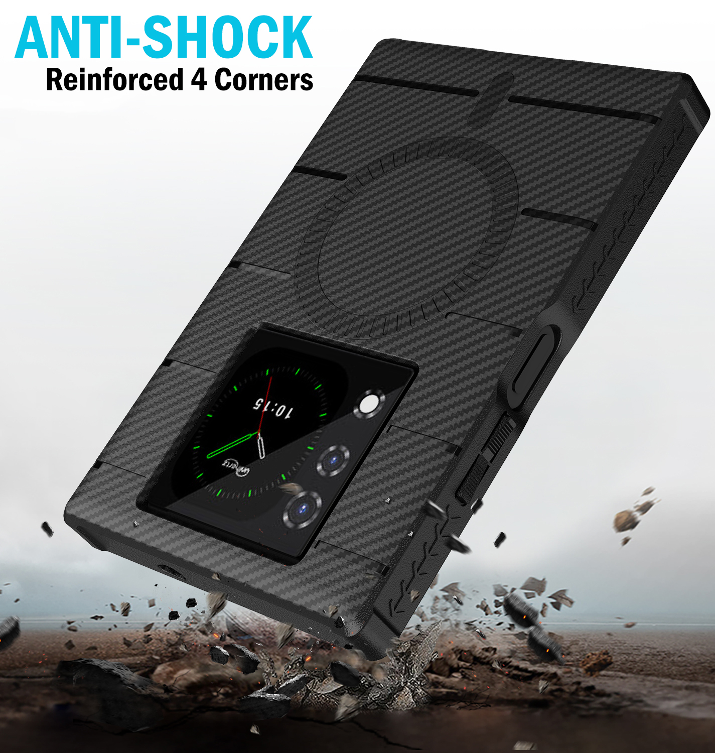 Rugged TPU Case for Unihertz Titan 2 Phone (Compatible with